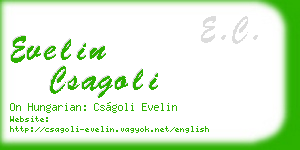 evelin csagoli business card